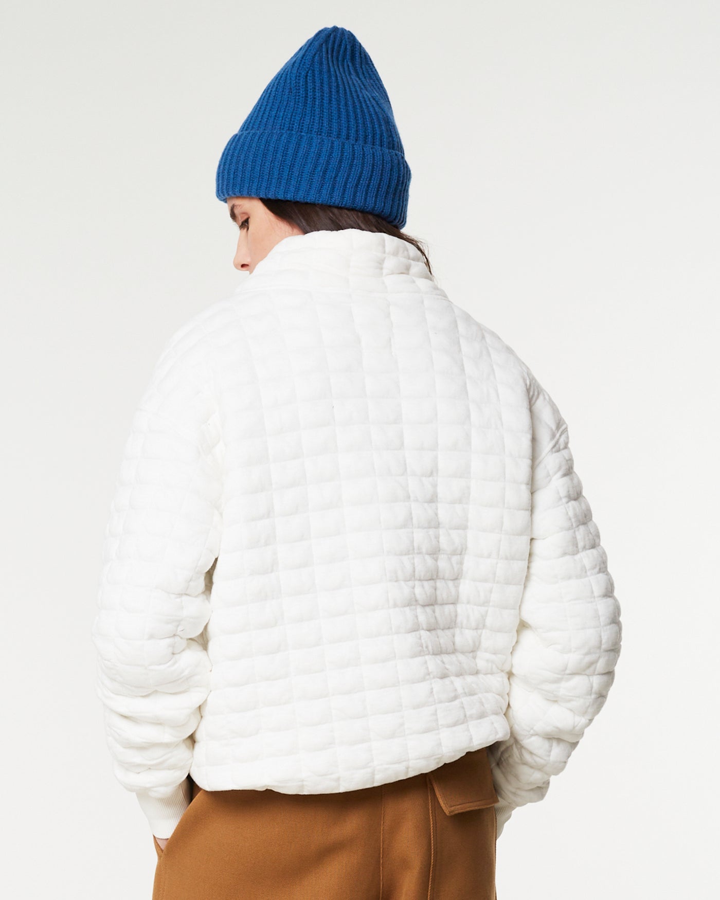 G.o.D Apollo Sweater Quilted Fleece White