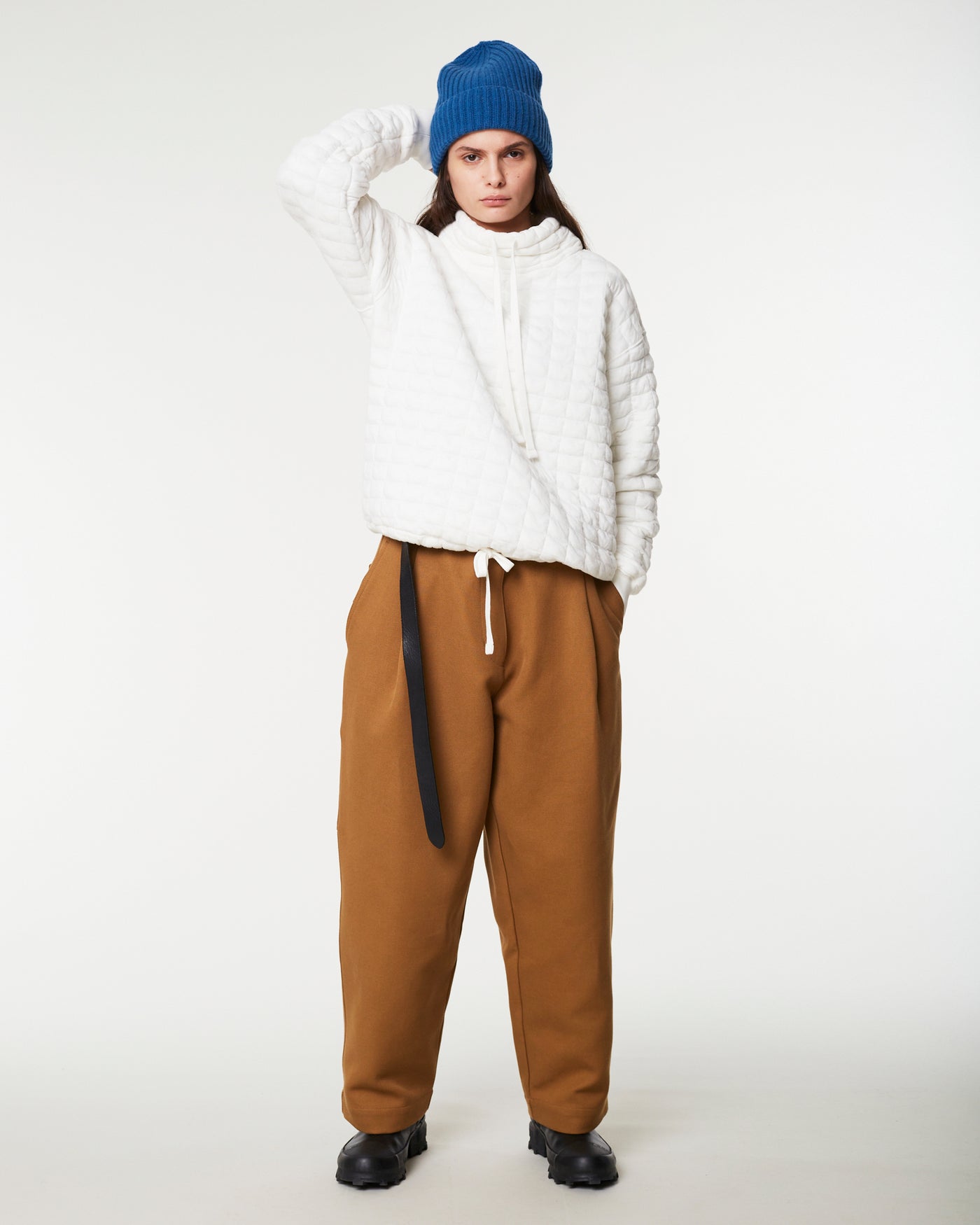 G.o.D Apollo Sweater Quilted Fleece White