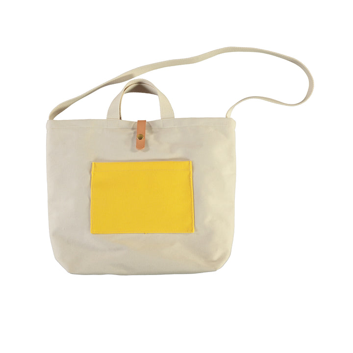 Canvas Shopper Bag Medium White