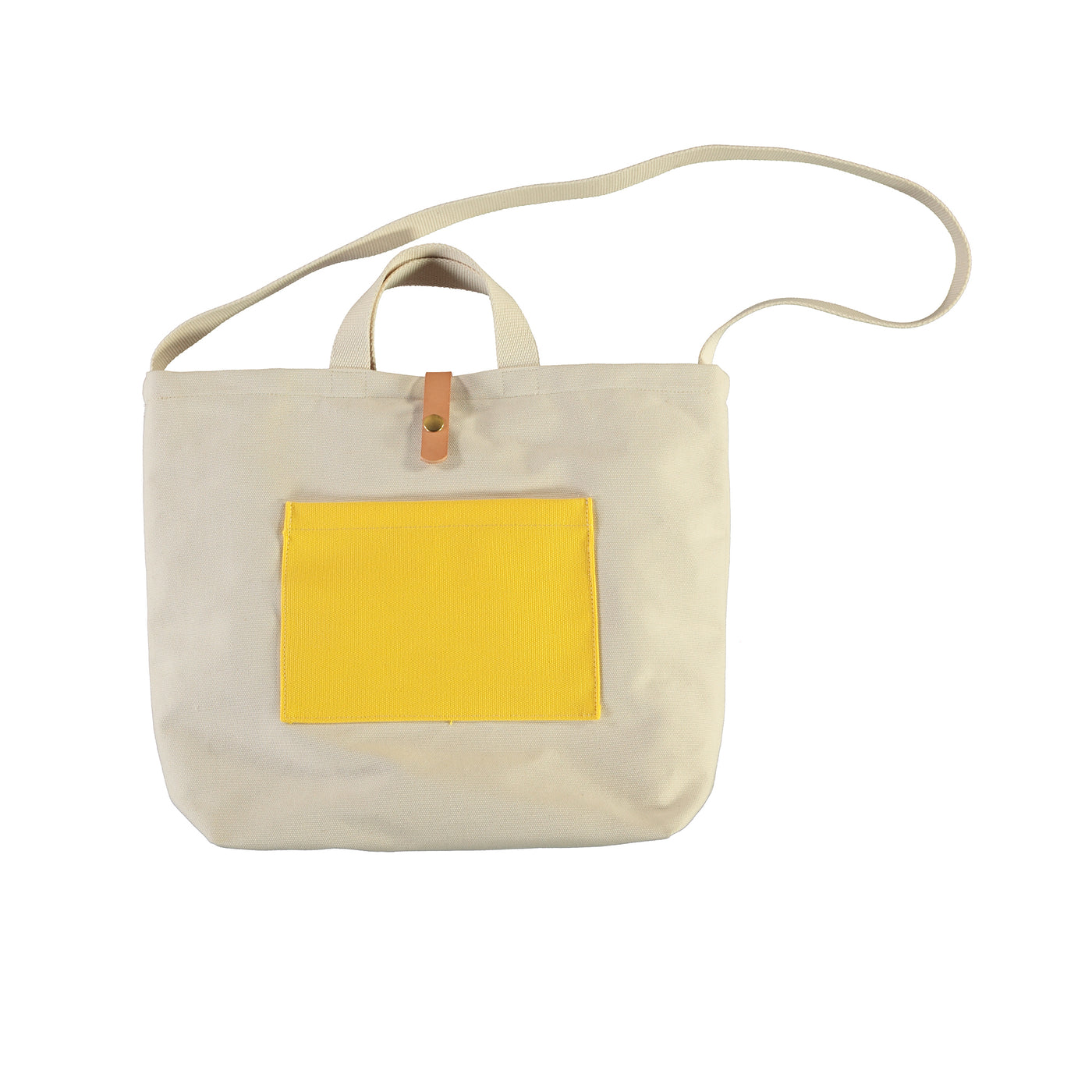 Canvas Shopper Bag Medium White